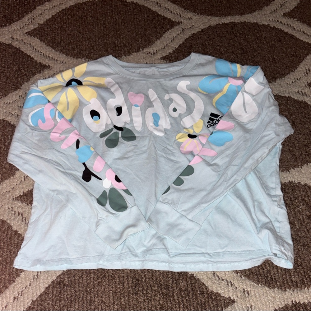 Adidas Kids Pastel Graphic Long Sleeve Tee